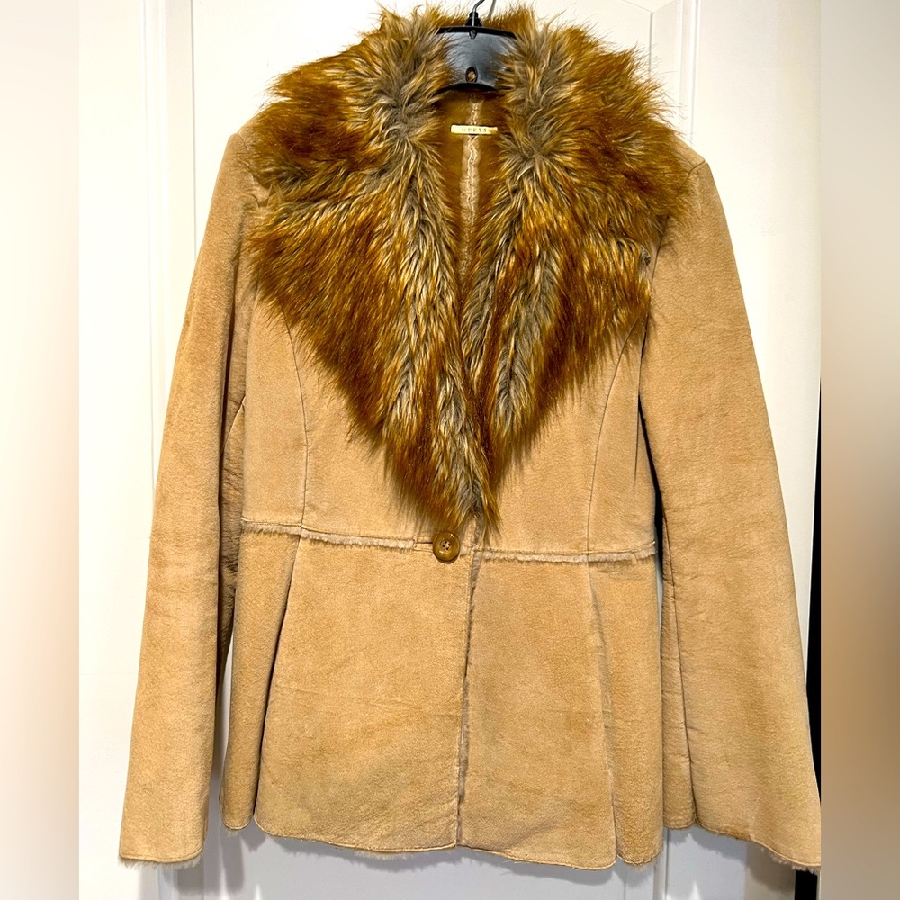 Vintage Guess Suede Jacket // 90s Boho